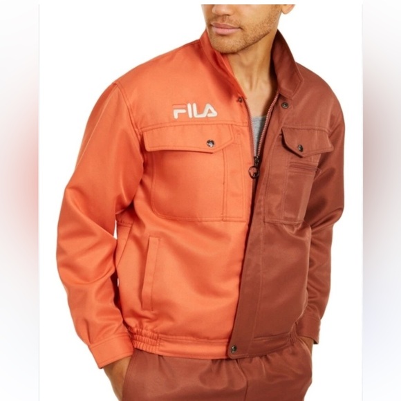 NWOT Fila 2-Tone color block Zip y2k Jacket XXL